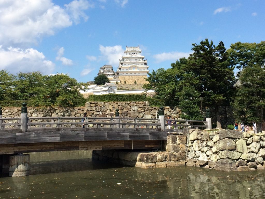 Himeji Castle seen from the first moat