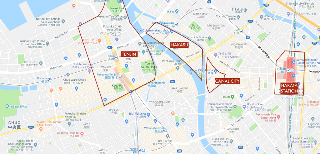 Centra Fukuoka Map