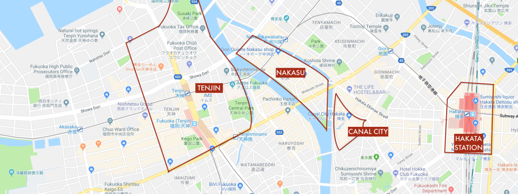 Centra Fukuoka Map