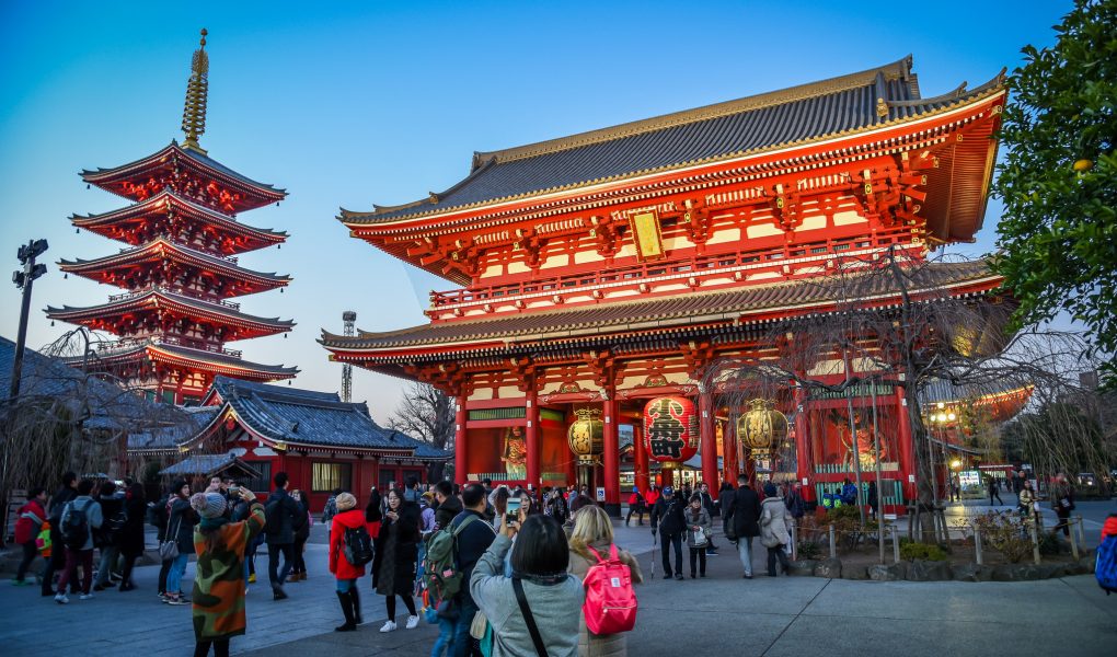 Senso-ji Temple, Asakusa. Licensed under CC. Credit: James Faulkner