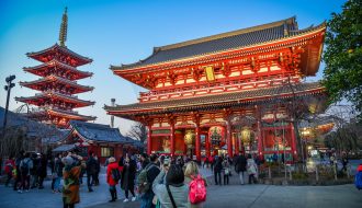 Senso-ji Temple, Asakusa. Licensed under CC. Credit: James Faulkner