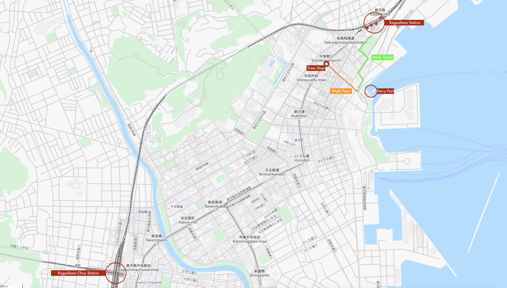 Map of Kagoshima