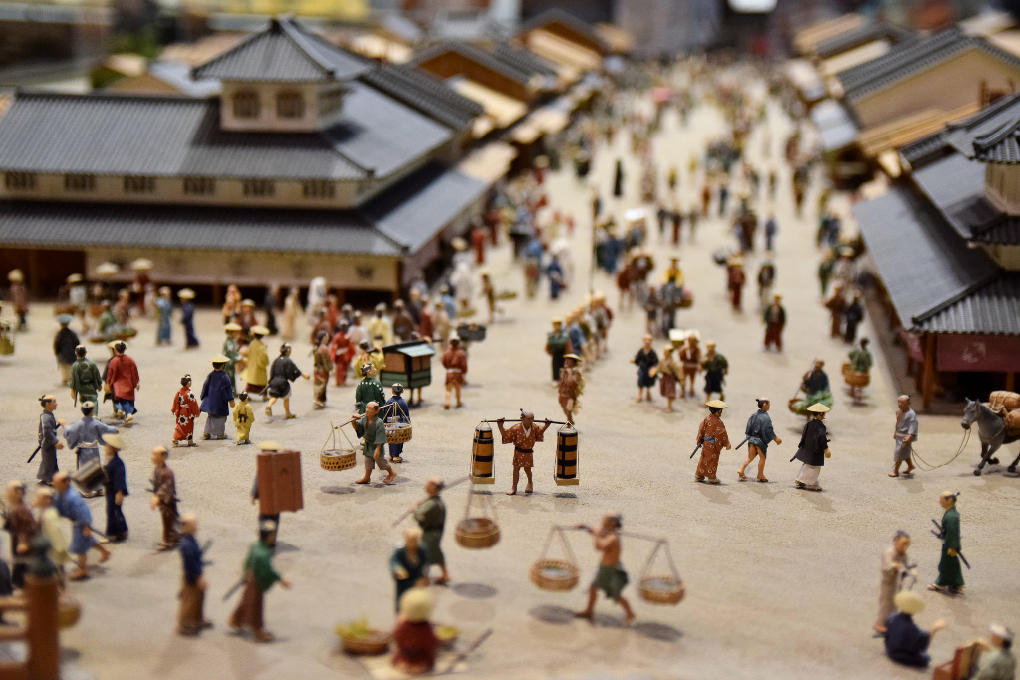 Miniature model at Edo-Tokyo Museum