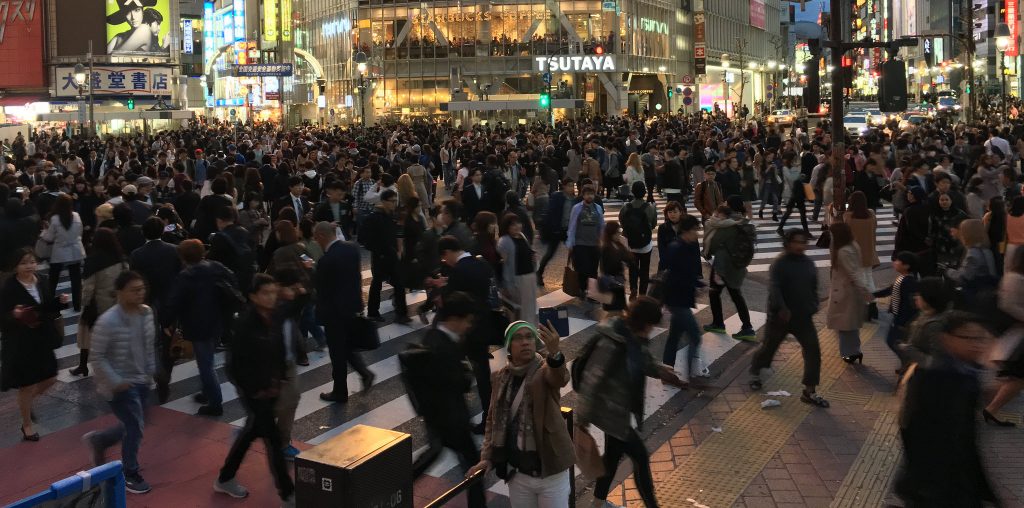 Shibuya Crossing at night