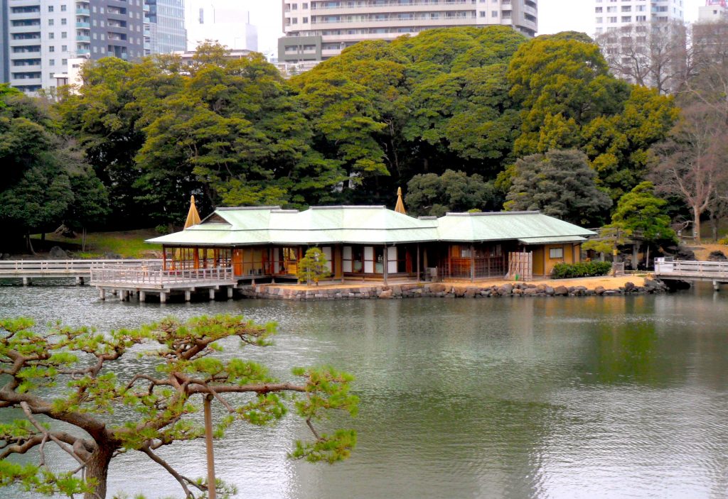 Tea House at Hamarikyu Gardens