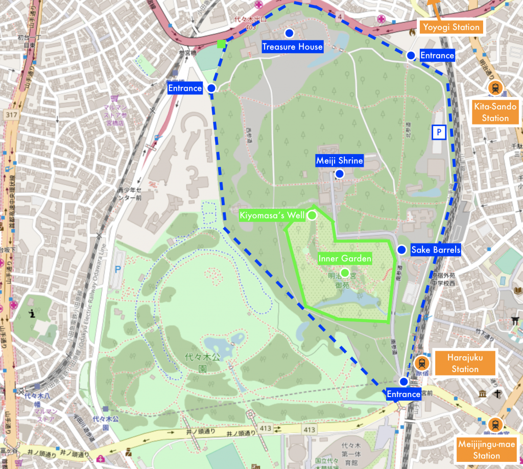 Meiji Shrine Map