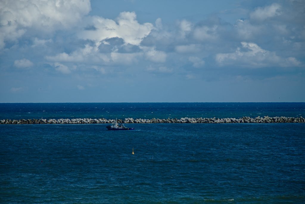 Wajima kiriko art museum ocean view