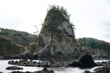 Noto Kongo Coast, rugged coast landscape