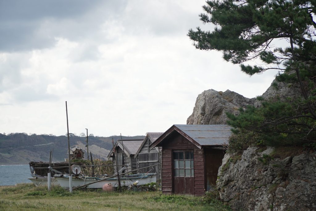 Fishing huts at Sosogi Coast, Noto Peninsula