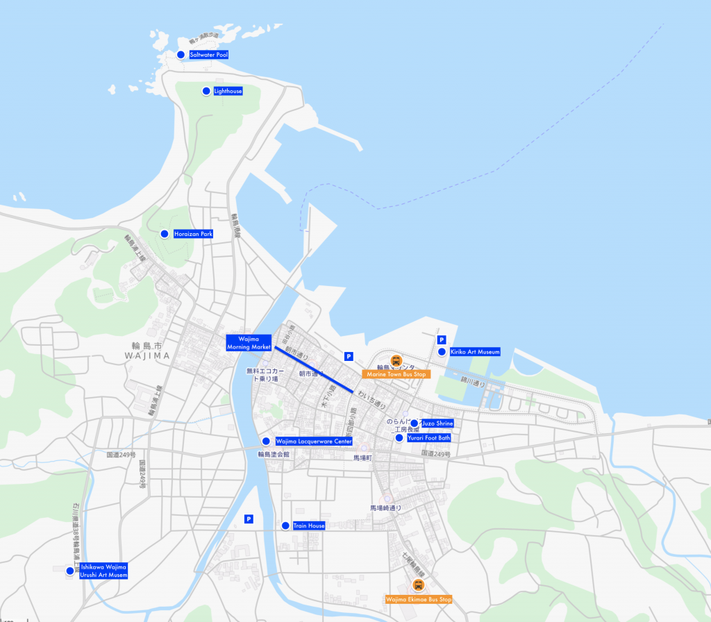 Map of Wajima City