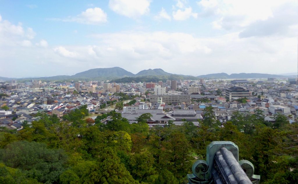 View from Matsue castle. © Andrew Endersby.