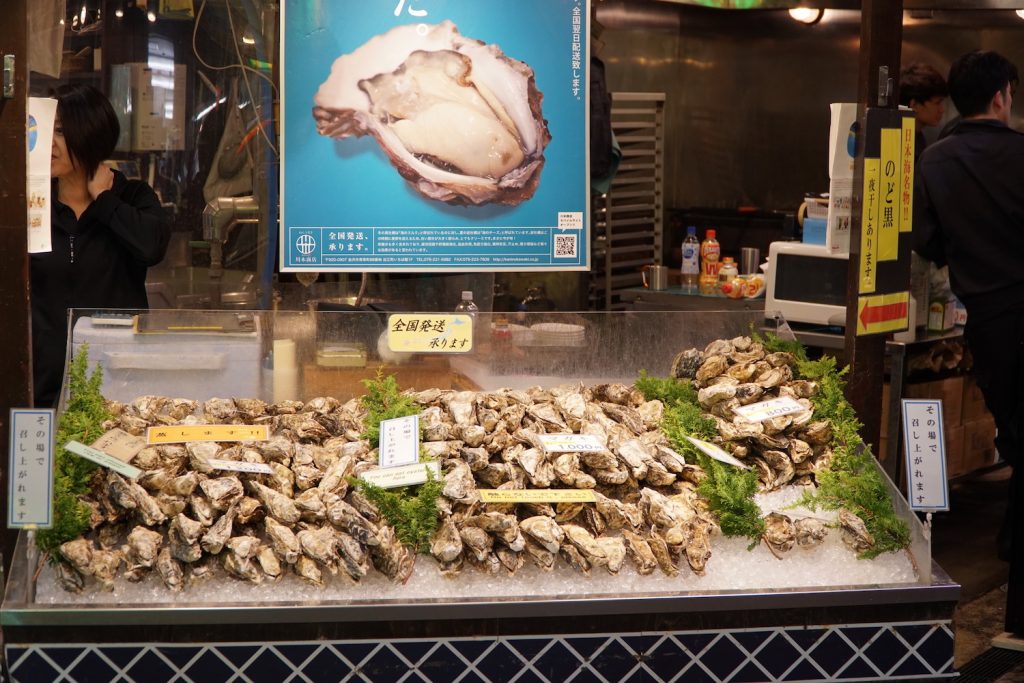 Oysters at Omicho Market, Kanazawa © touristinajapan.com