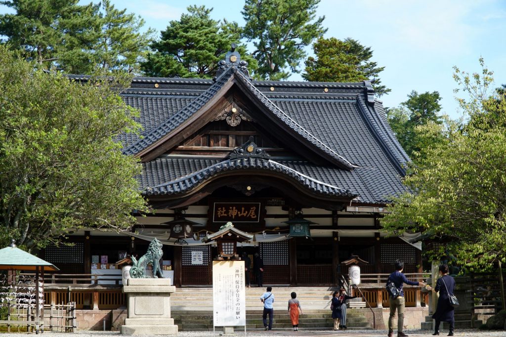 Main building at Oyama Shrine, Kanazawa © touristinajapan.com.