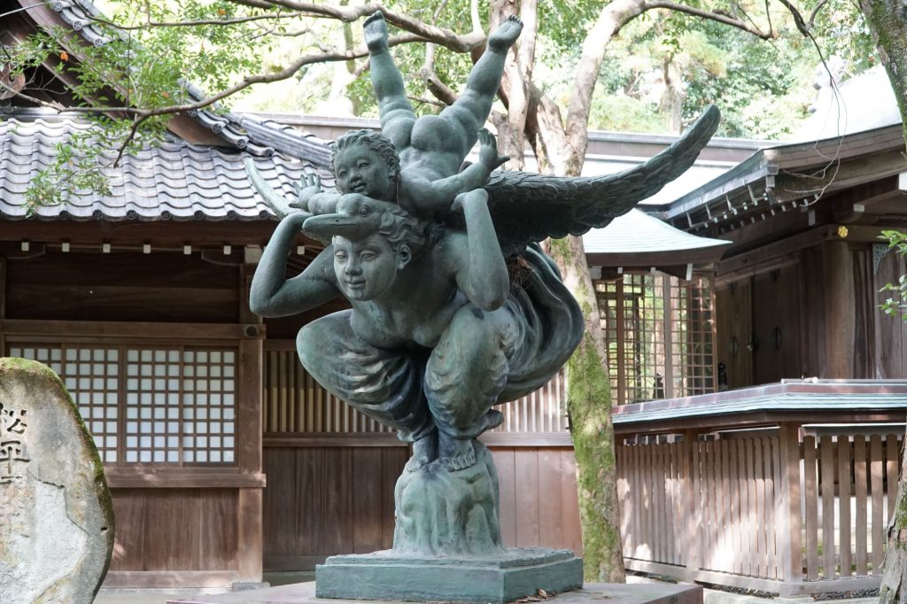 Sculpture at Oyama Shrine, Kanazawa © touristinajapan.com.