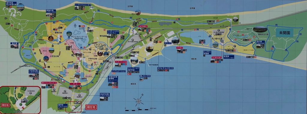 Umi no Nakamichi Seaside Park Tourist Map