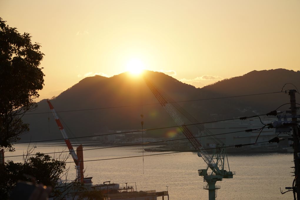 Sunset seen from Glover Garden, Nagasaki. © touristinjapan.com