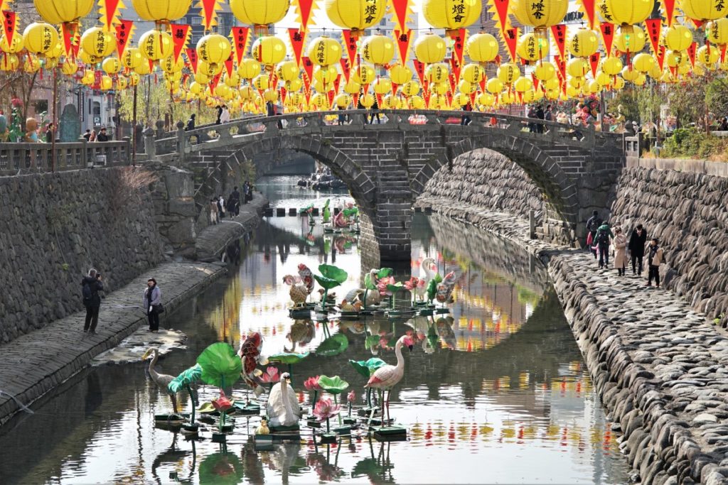 Meganebashi Bridge, Nagasaki. © touristinjapan.com