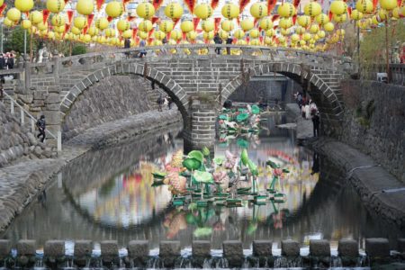 Meganebashi Bridge, Nagasaki. © touristinjapan.com